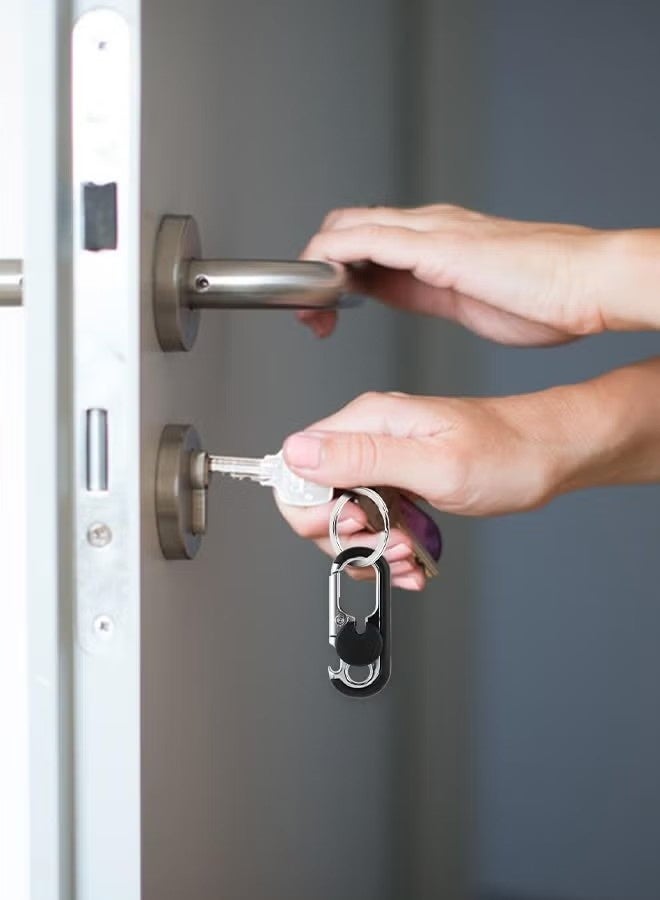 سلسلتا مفاتيح للرجال، سلسلة مفاتيح سيارة مضادة للضياع مع خطاف، حلقة مفاتيح سيارة بحلقتين، حلقة مفاتيح متينة قابلة للتخصيص - Image 5